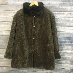 Scandinavian Faux Fur Coat Made In USA